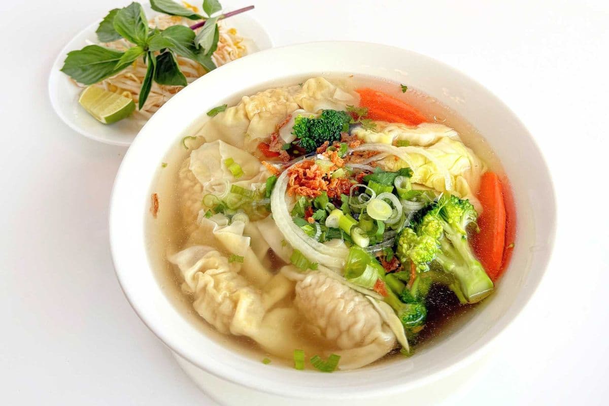 8. Wonton and Vegetable Soup