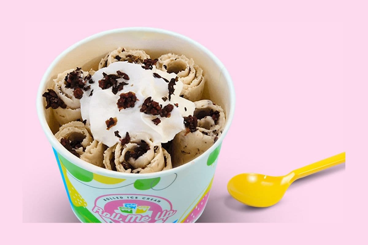Biscoff Rolled Icecream
