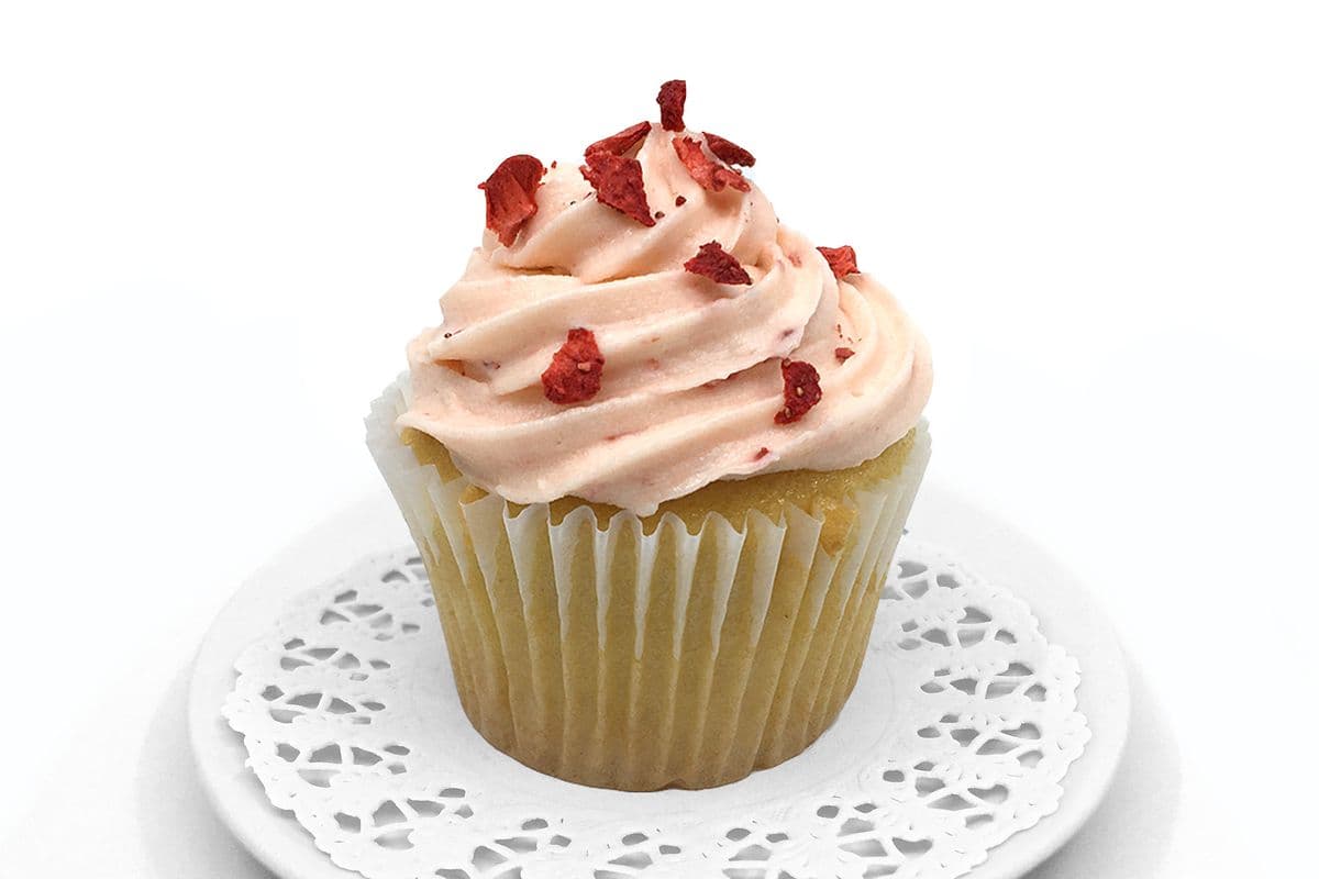 Vanilla Strawberry Cupcake