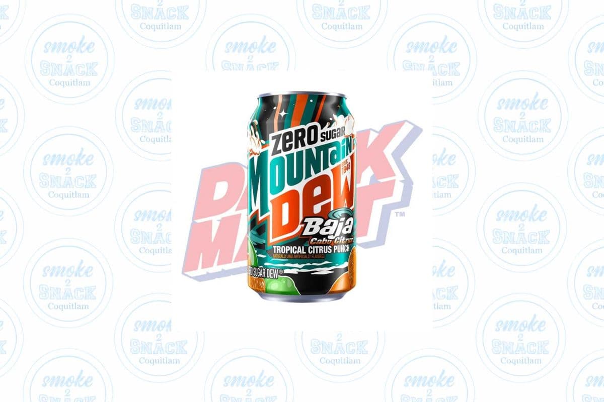 MOUNTAIN DEW BAJA TROPICAL CITRUS PUNCH ZERO SUGAR 355m