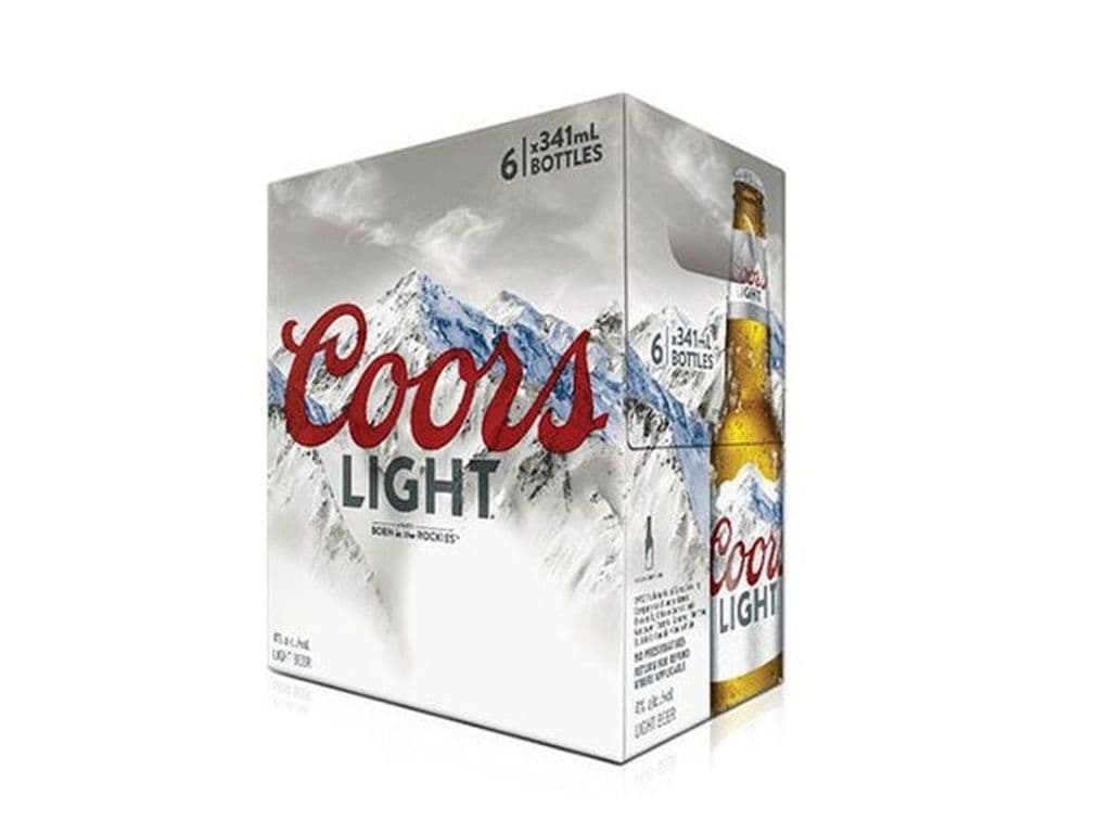 Bottle Coors Light 6 Pack