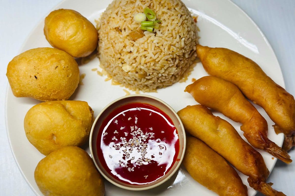 #10(rice, 4balls, 4shrimps)