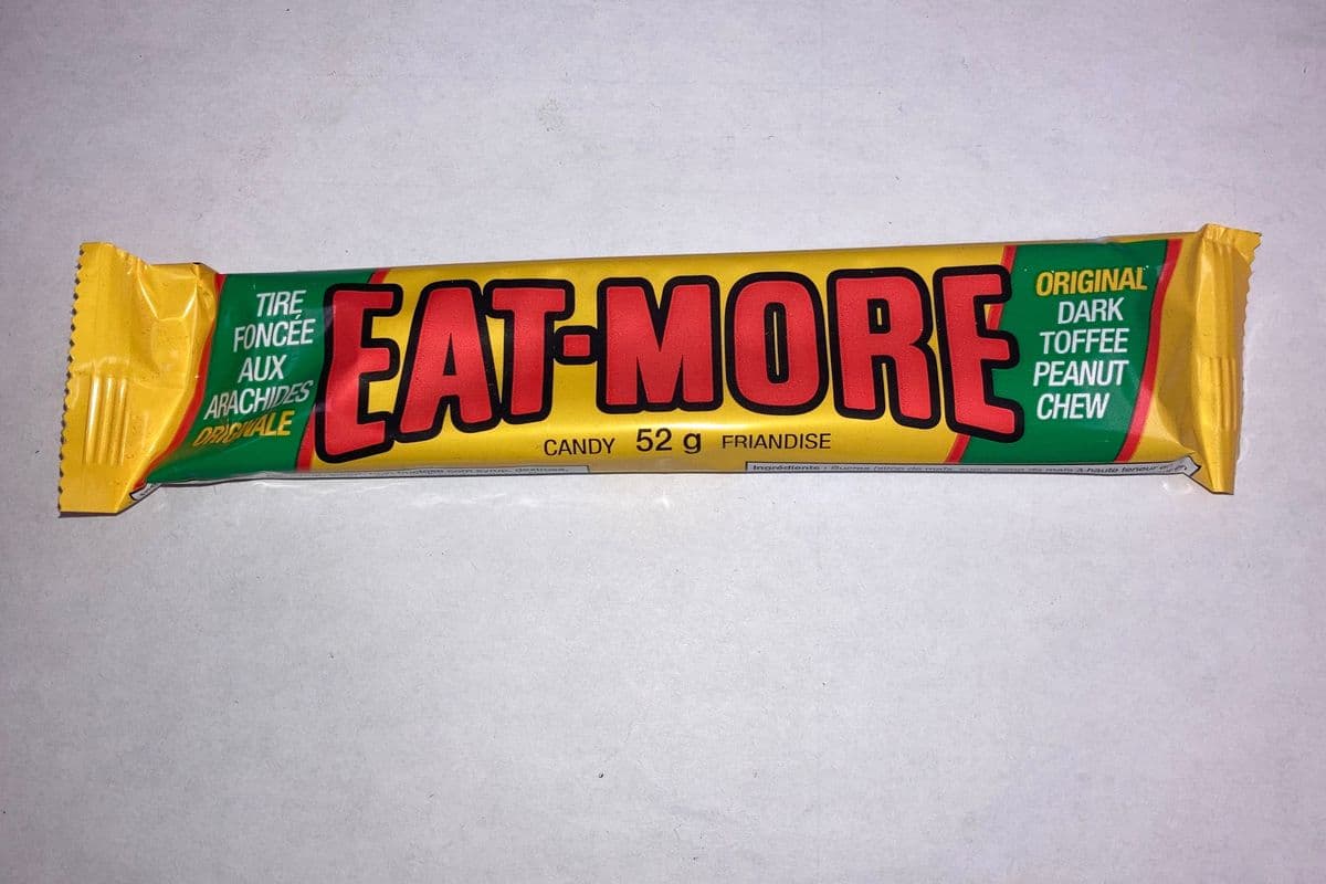 Eat-More Original Dark Toffee Peanut Chew Candy (52g) (240 Cal)