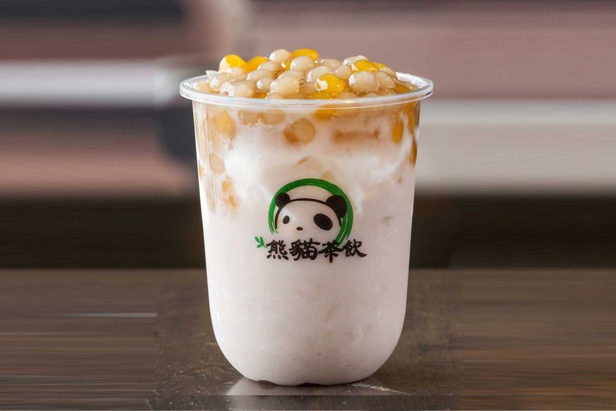 Taro Puree Milk with Taro Balls 芋圓芋泥鮮奶