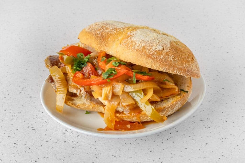 Portuguese Bifana Sandwich