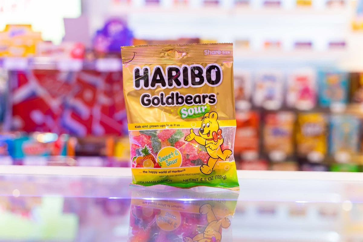 Haribo Sour Gold Bears Peg Bag (4.5oz)