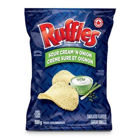 Ruffles Sour Cream & Onion 200g