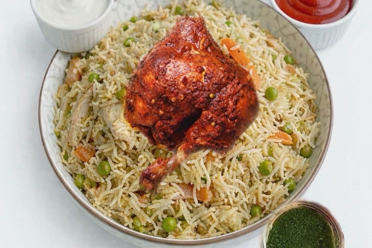 Chicken Fried Rice and Shawaya Chicken