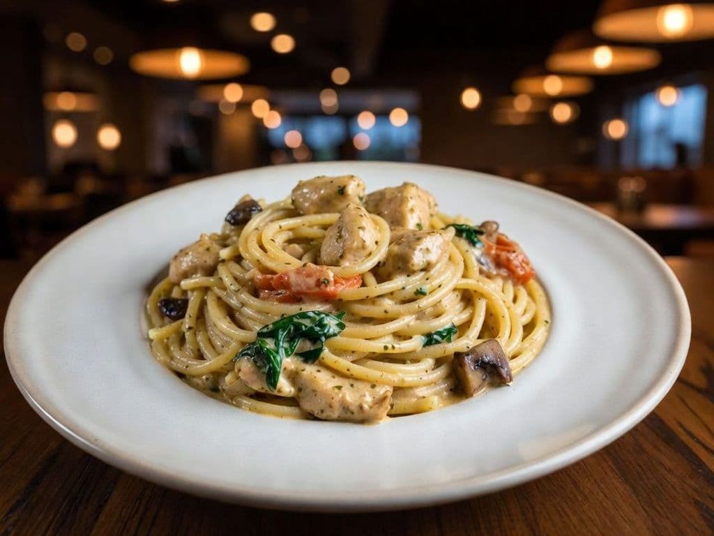 Pesto crèmeuse avec Poulet / Creamy Pesto with Chicken