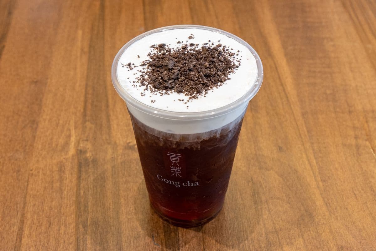 Oreo Milk Foam Earl Grey