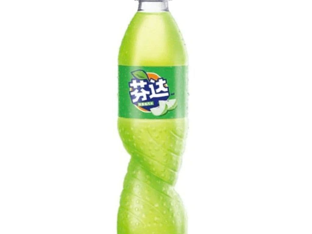 Fanta China Soda Bottles - Green Apple