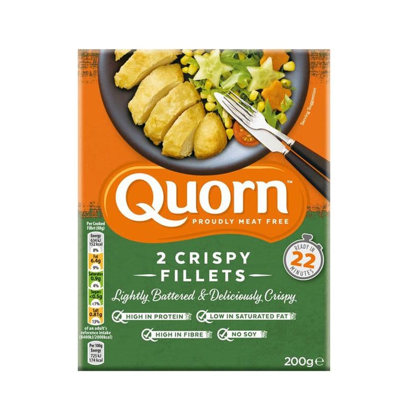 Quorn - 2 Crispy Meat Free Fillets