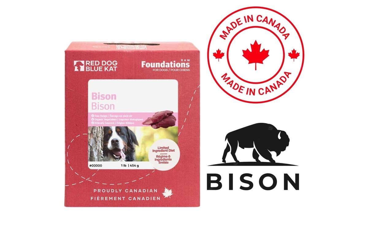 Red Dog Blue Kat - Foundations Bison Raw Dog Food - 1 lb