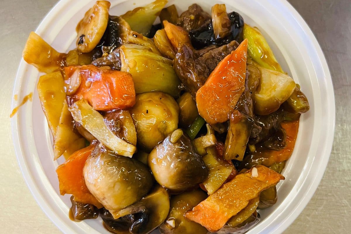 Roast Pork or Beef with Mushroom 蘑菇