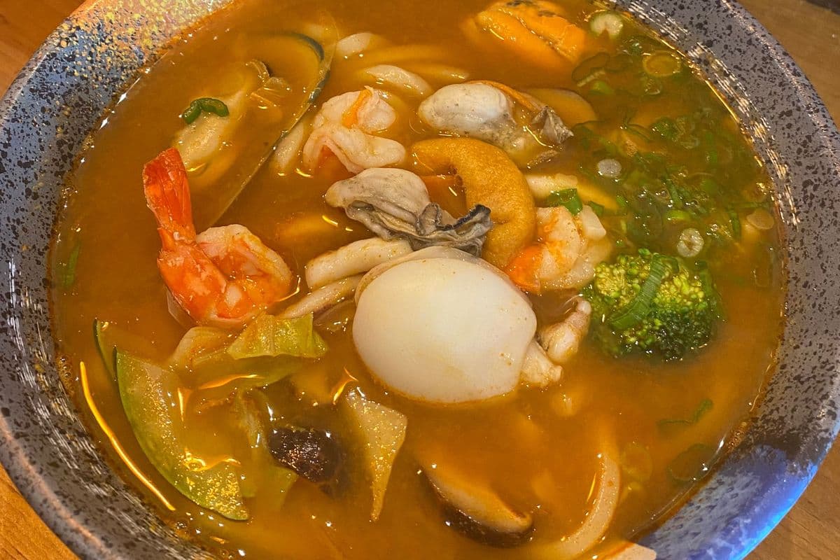 Spicy Seafood Udon