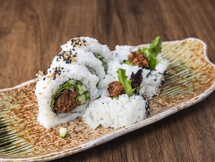 Vegan Beef Teriyaki Roll