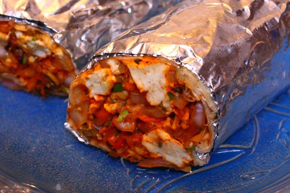 67. Achari Paneer Tikka Wrap