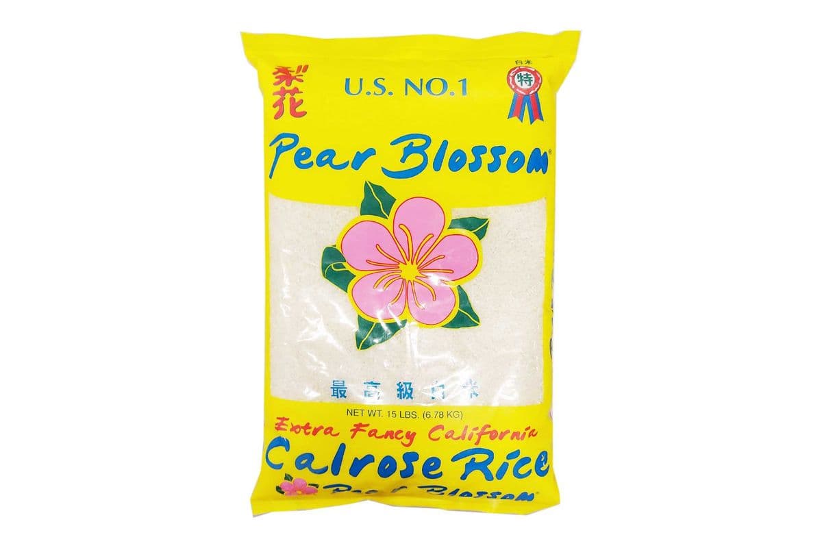 Pear Blossom Calrose Rice Extra Fancy California (15 lb)
