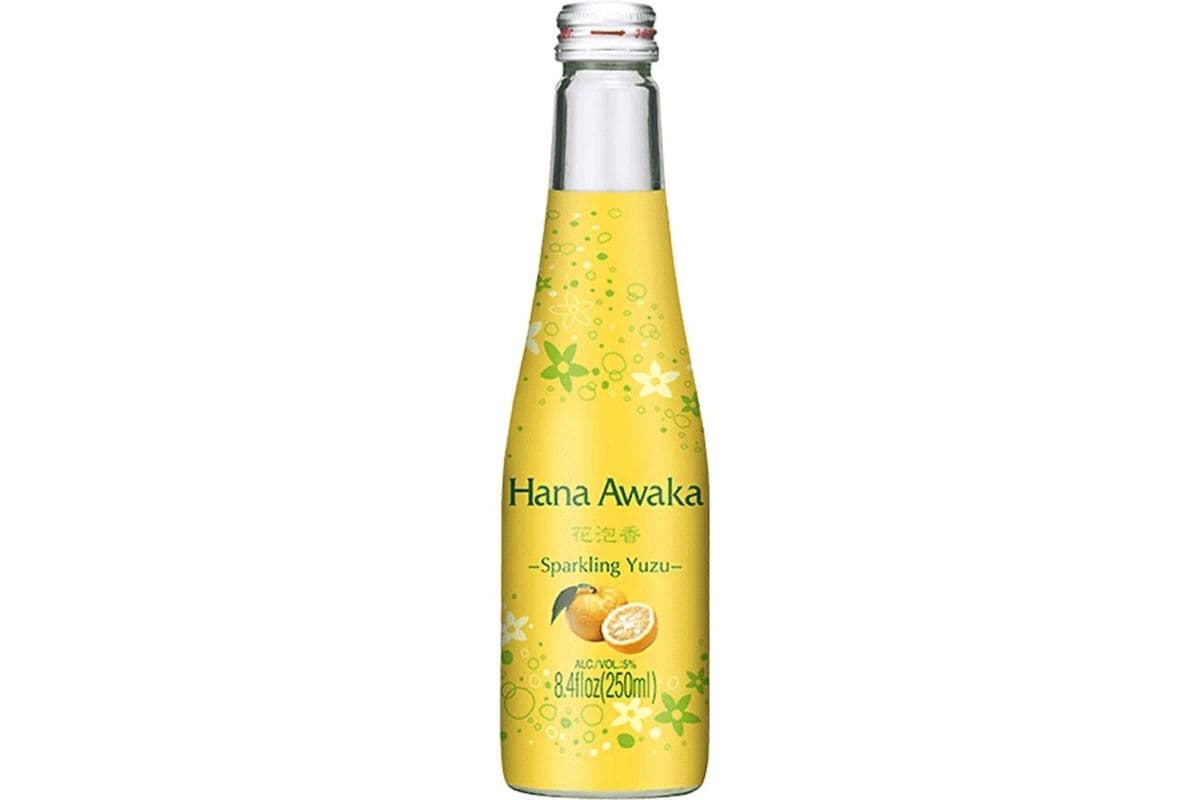 Hana Awaka Sparkling Sake (Yuzu) (1 x 250 ml)