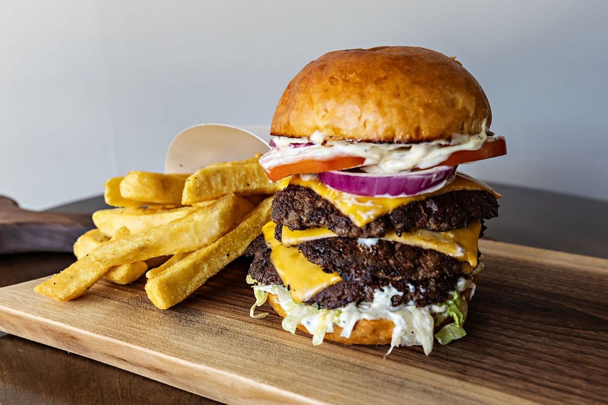 The Big Z Burger (3 Patties) - No Fries