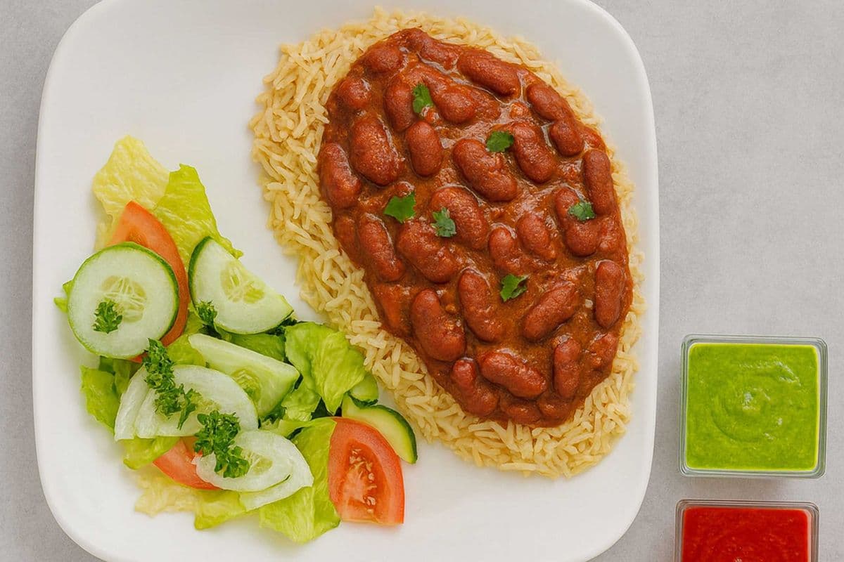 Red Kidney Bean Curry Plate