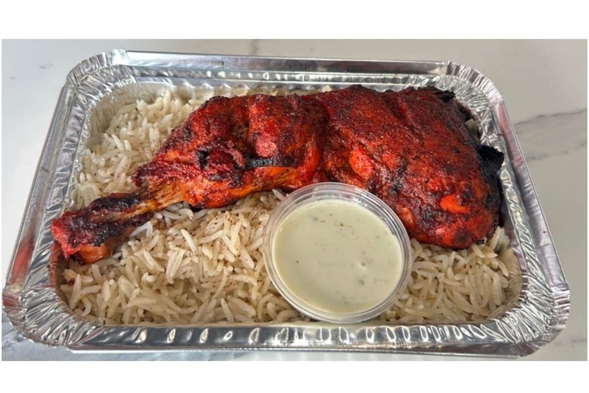 Tandoori Chicken Leg with Rice