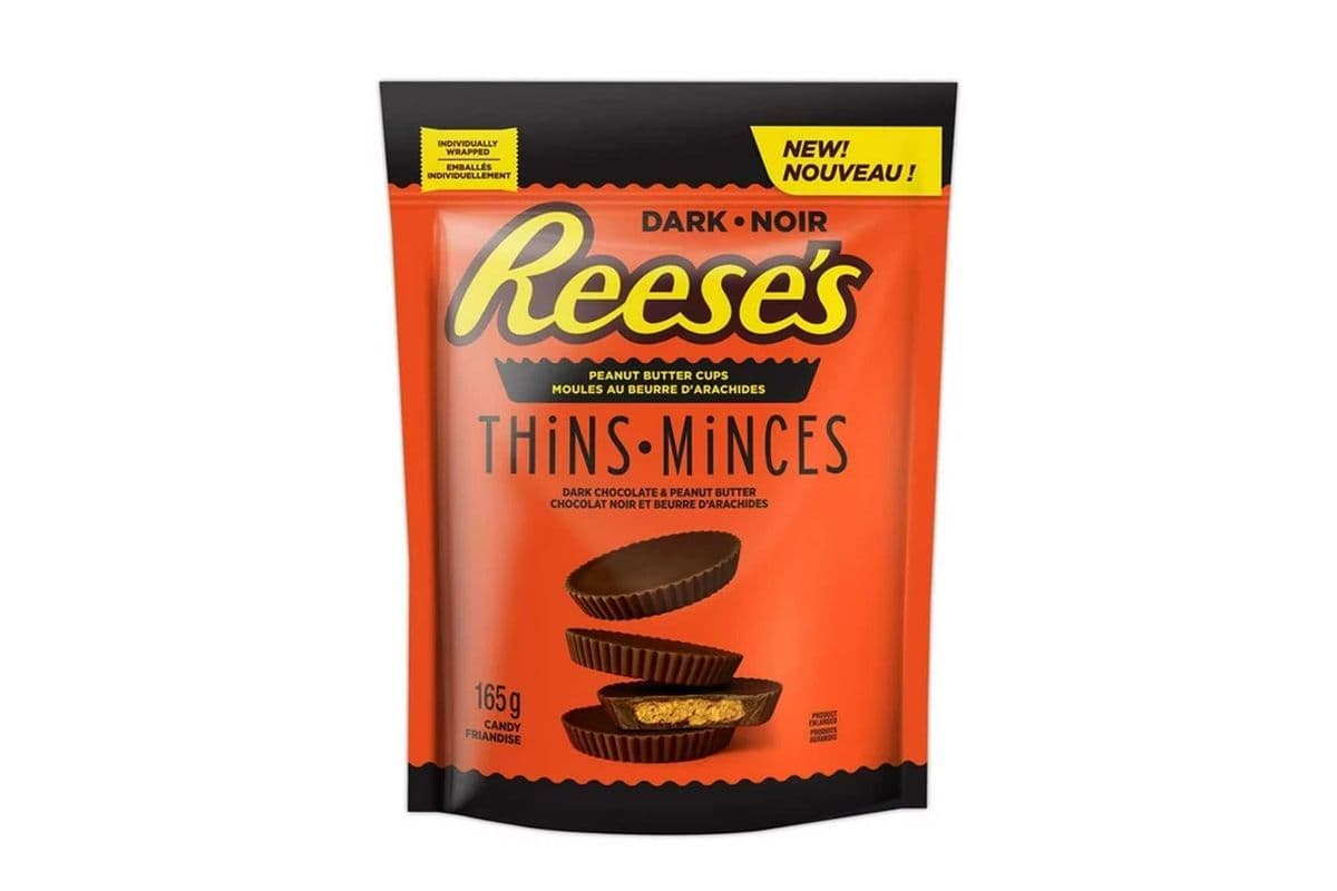 Hersheys Reese Thins Dark Peanut Butter Cups 165g