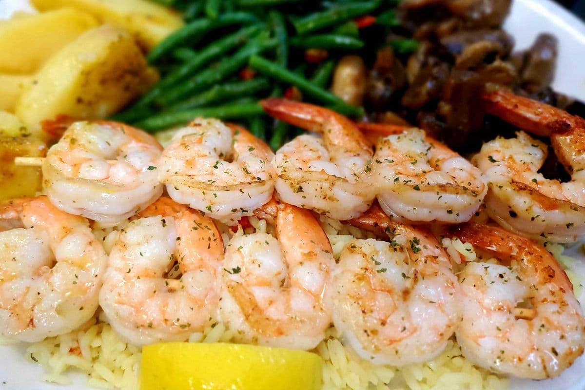 Shrimp Souvlaki