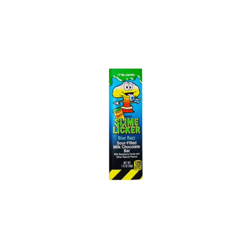 Blue Razz Toxic Waste Slime Licker Chocolate Bar - USA (1.75oz)