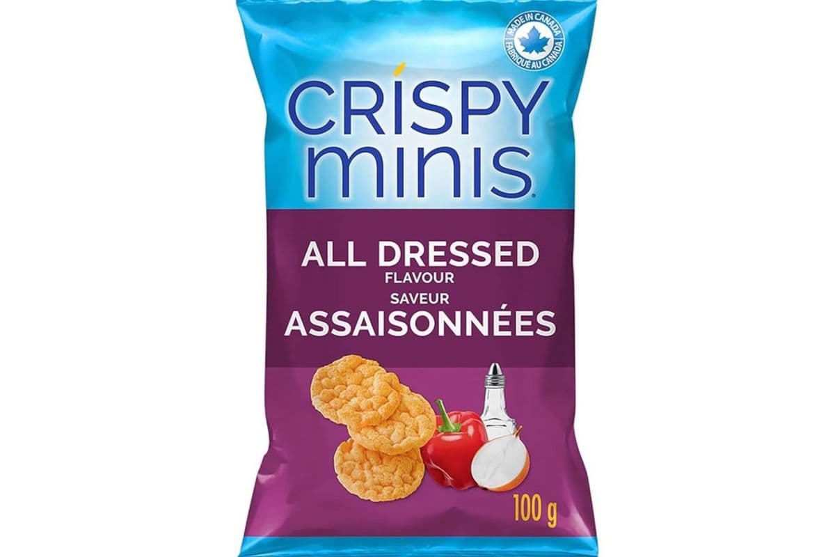 Quaker Crispy Minis All Dressed Brown Rice Chips (100g)