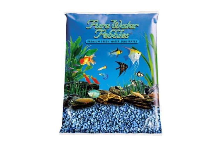 Nature's Ocean Pure Water Pebbles Neon Blue Aquarium Gravel (5 lbs)