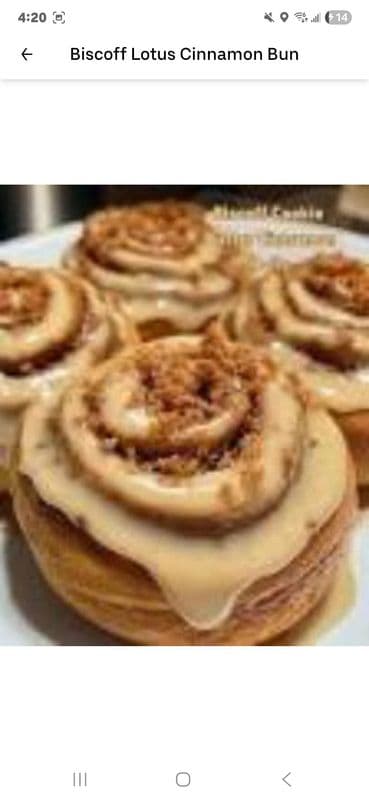 One Bun Biscoff Lotus Cinnamon Bun