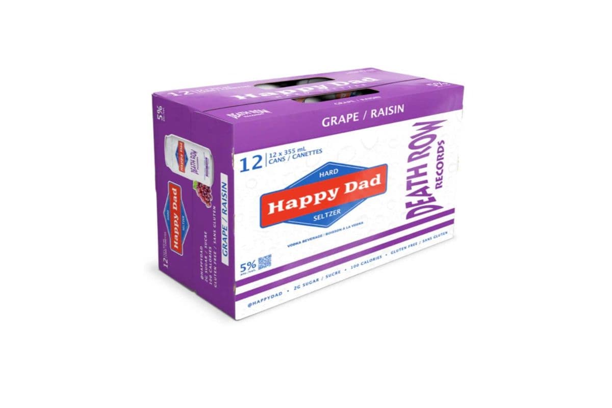 102462. Happy Dad Hard Seltzer Grape 12pc (1 x 12pc)