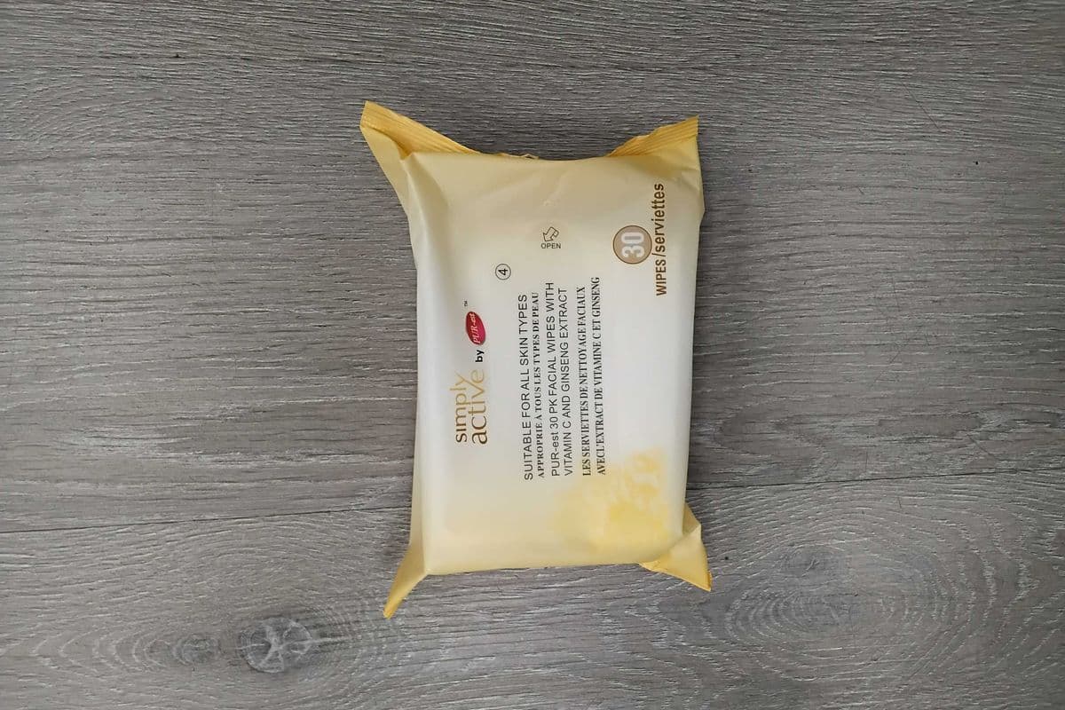 Simply active wipes (30 wipes)