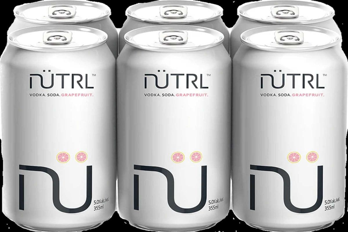 113833. NUTRL VODKA SODA - GRAPEFRUIT 6PK (1 x 6pc)