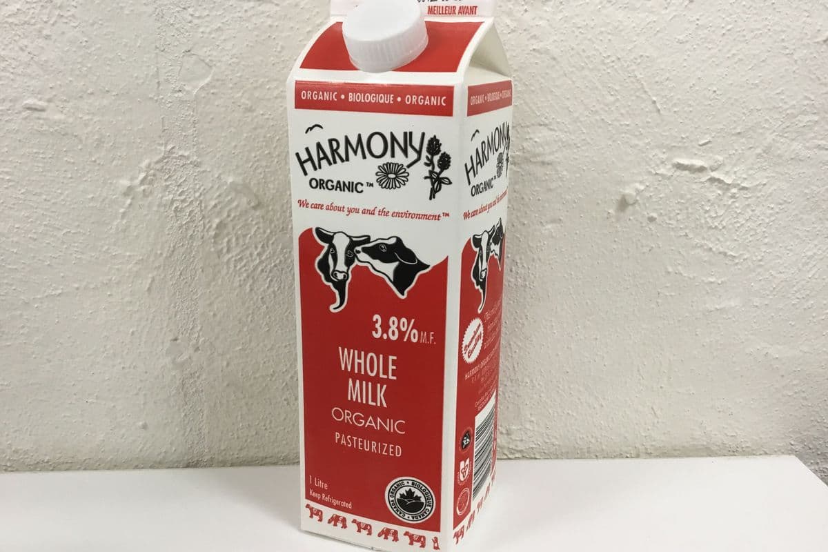 Harmony Organic Milk 3.8% Carton (1 L)
