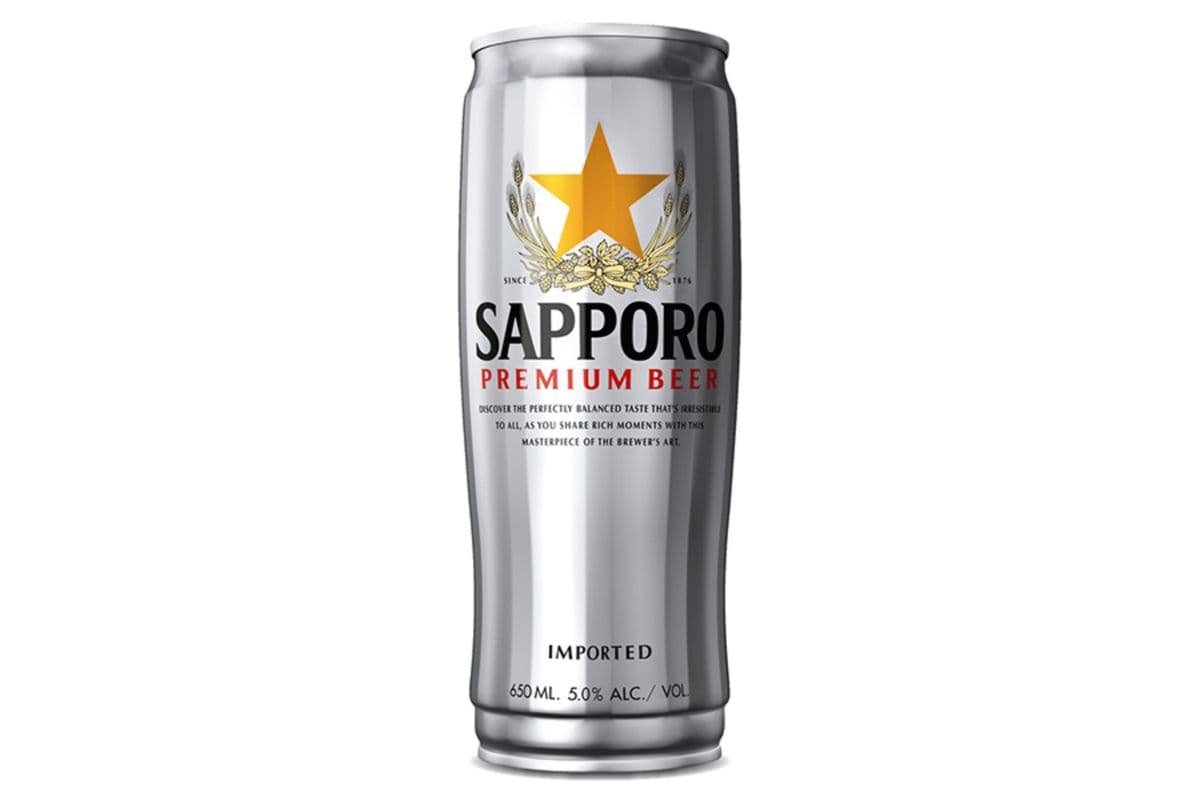 Canned Sapporo Beer (1 x 650 ml)