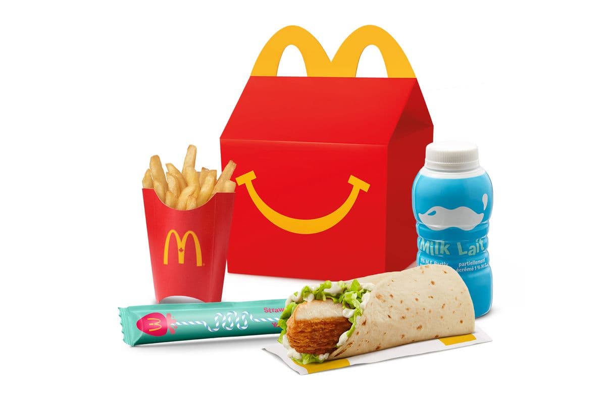 Happy Meal Crispy Chicken Snack Wrap with Mini Fries [440-550 Cals]