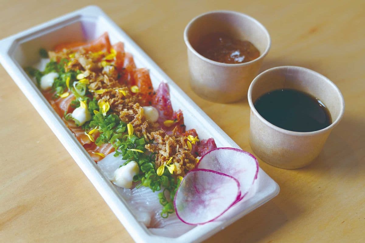 Salmon Hamachi Carpaccio