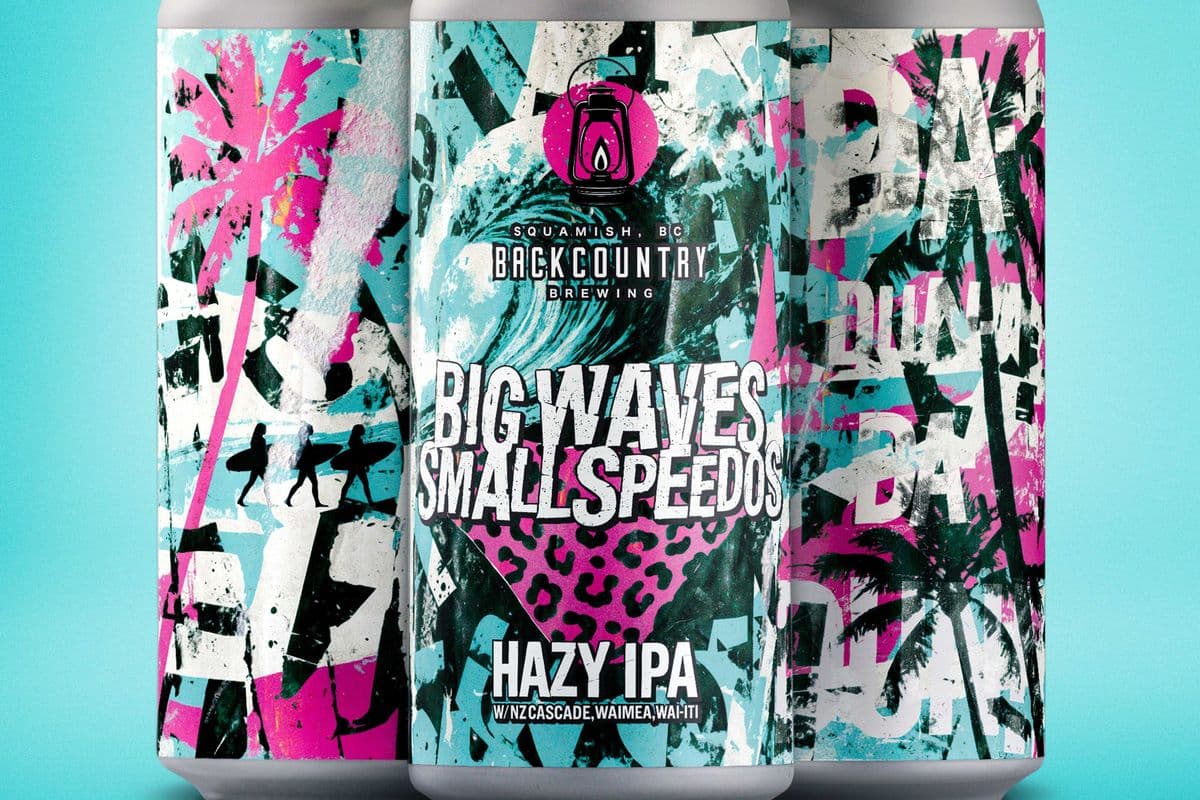 Big Waves Small Speedos (Hazy IPA with NZ Cascade, Waimea, Wai-iti) (4 x 473 ml)