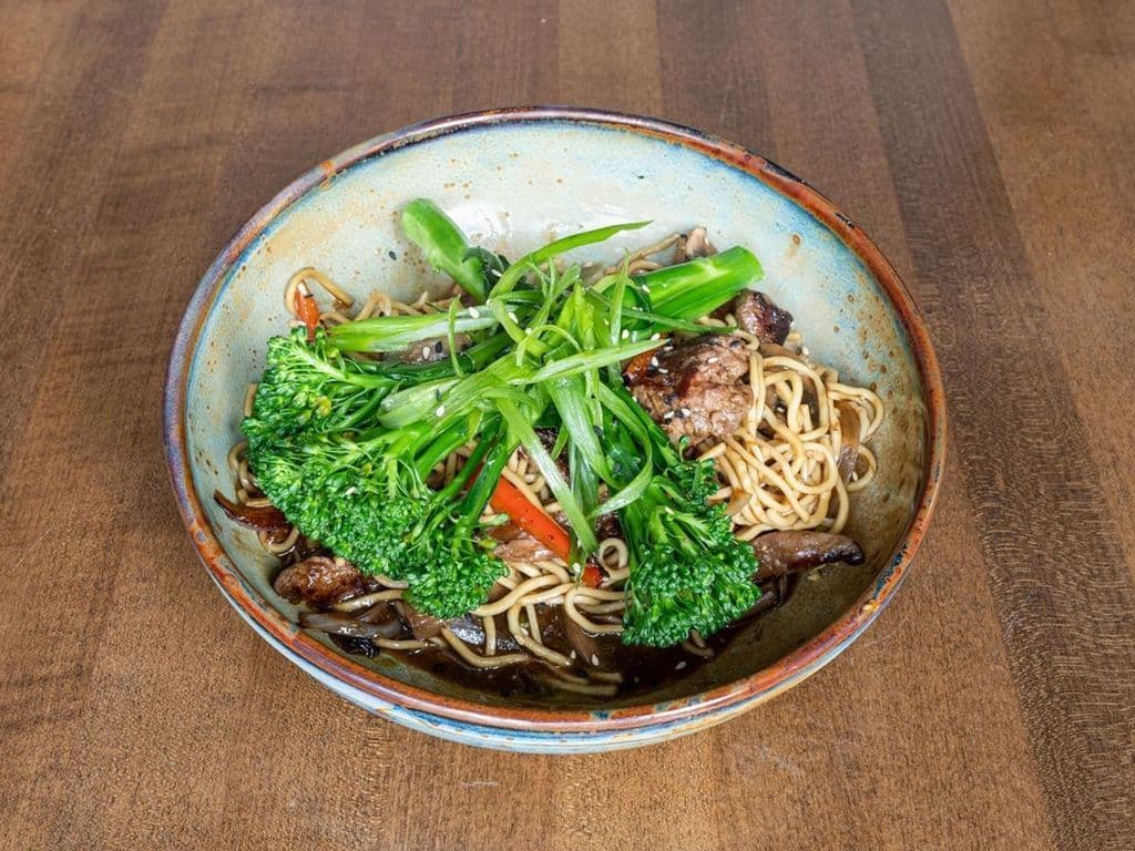 Beef and Broccolini Chow Mein