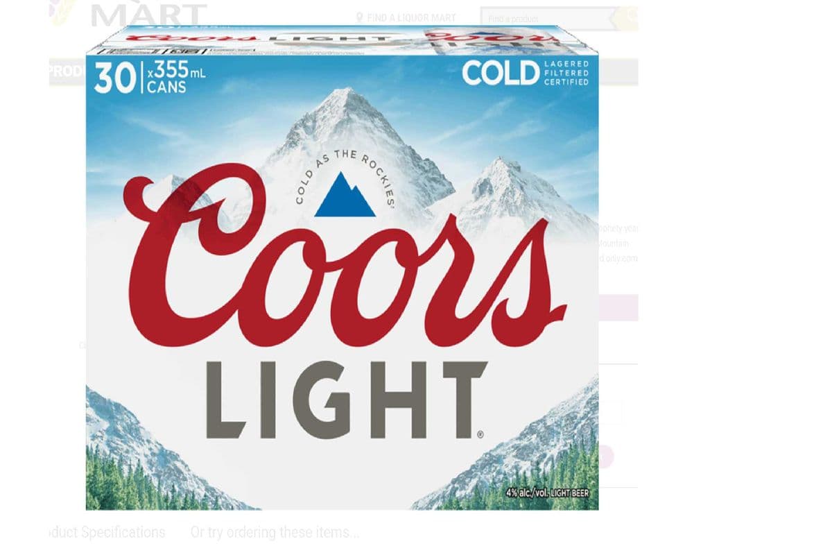 Coors Light (30 x 355 ml cans)