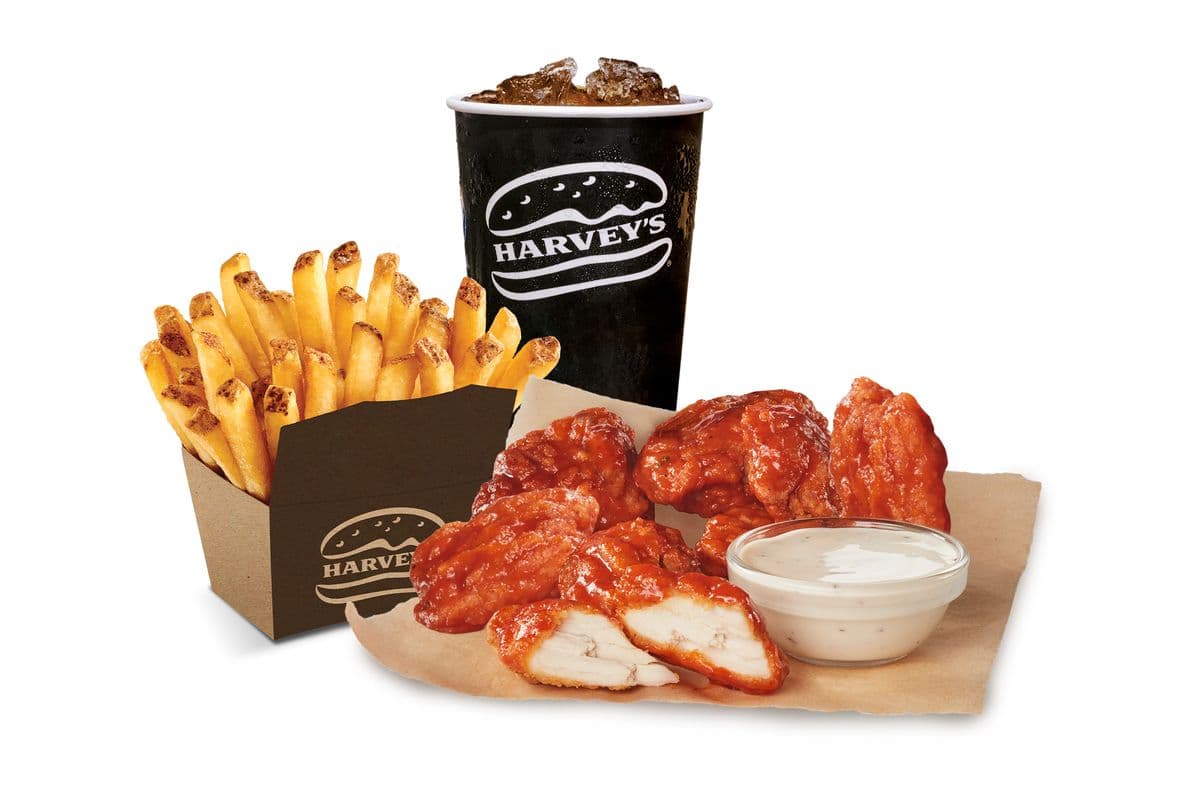 Trio, Croquettes de poulet Buffalo, 8 morceaux / Buffalo Chicken Nuggets (8 pcs) Combo
