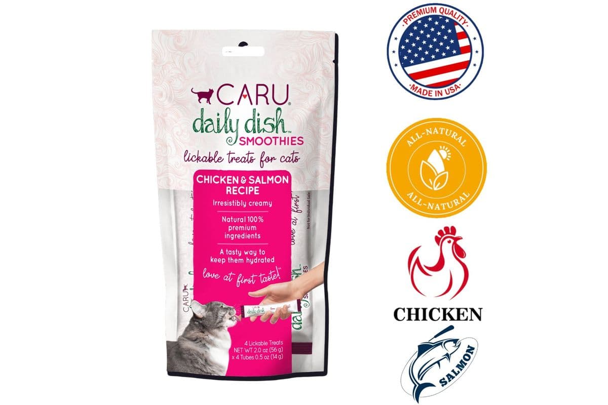Caru - Daily Dish Smoothie Chicken & Salmon Cat Treat