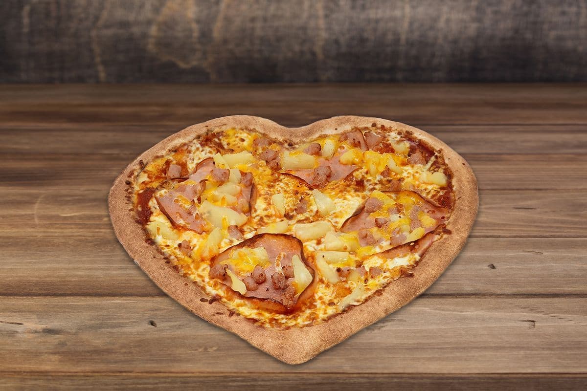 16" One-Two Toppings, Heart Pizza