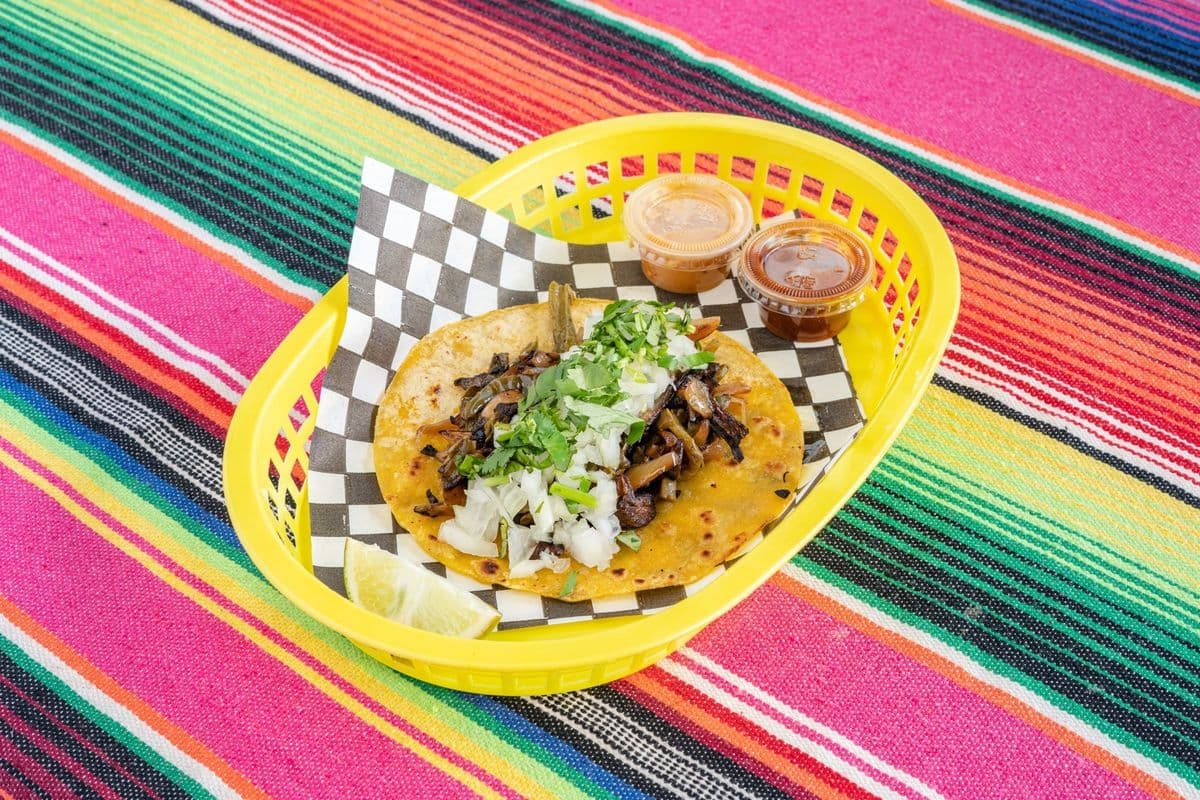 Cactus and Mushrooms (Nopales y Hongos) Tacos (3 pcs)