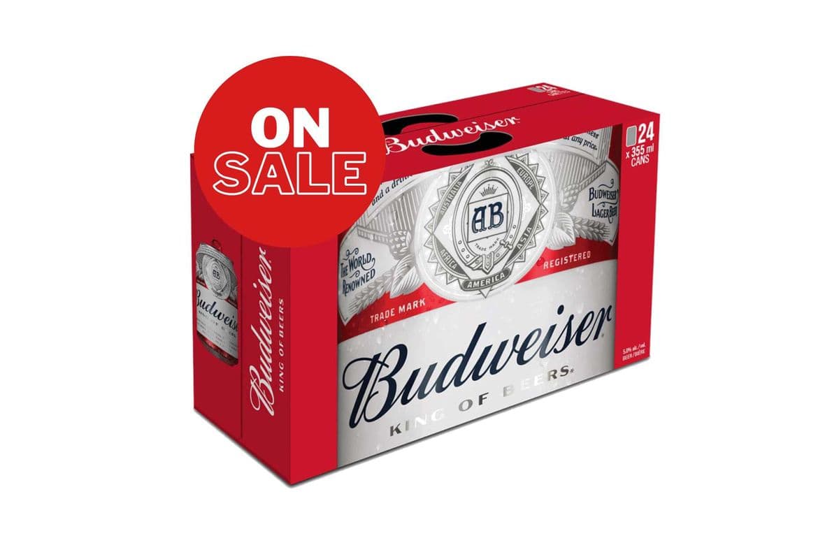 Budweiser (24 x 355 ml Cans)