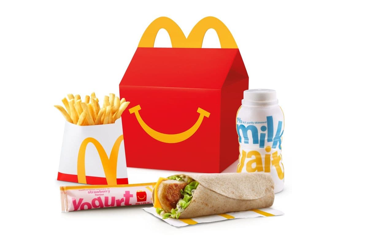 Happy Meal Grilled Chicken Snack Wrap with Small Fries [490-600 Cals]