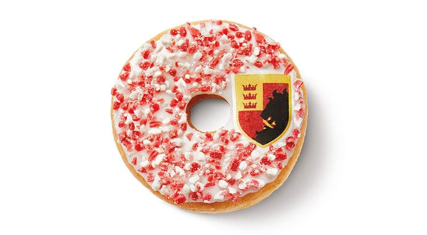 Gryffindor Strawberry Cheesecake Donut