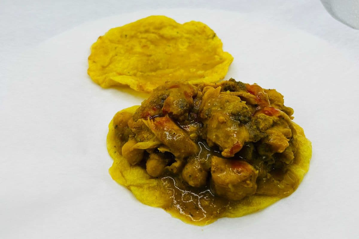 Doubles w/Curry Chicken